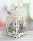 "60 Today Flower Cage" - 3D Pop Up Greetings Card