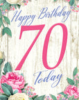 "70 Today Flower Cage" - 3D Pop Up Greetings Card