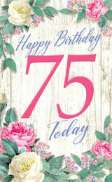 "75 Today Flower Cage" - 3D Pop Up Greetings Card