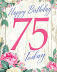 "75 Today Flower Cage" - 3D Pop Up Greetings Card