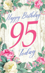 "95 Today Flower Cage" - 3D Pop Up Greetings Card