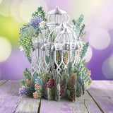 "Succulent Love" Congratulations- 3D Pop Up Greetings Card