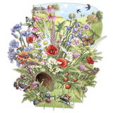 "Wildflowers" - Top of the World Pop Up Greetings Card