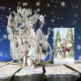 "Snow Queen Sleigh" - 3D Pop Up Christmas Card