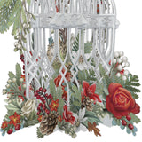 "Christmas Flower Cage" - 3D Pop Up Christmas Card