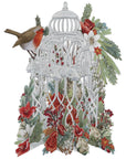 "Christmas Flower Cage" - 3D Pop Up Christmas Card