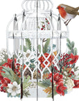 "Christmas Flower Cage" - 3D Pop Up Christmas Card