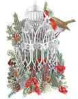 "Christmas Flower Cage" - 3D Pop Up Christmas Card