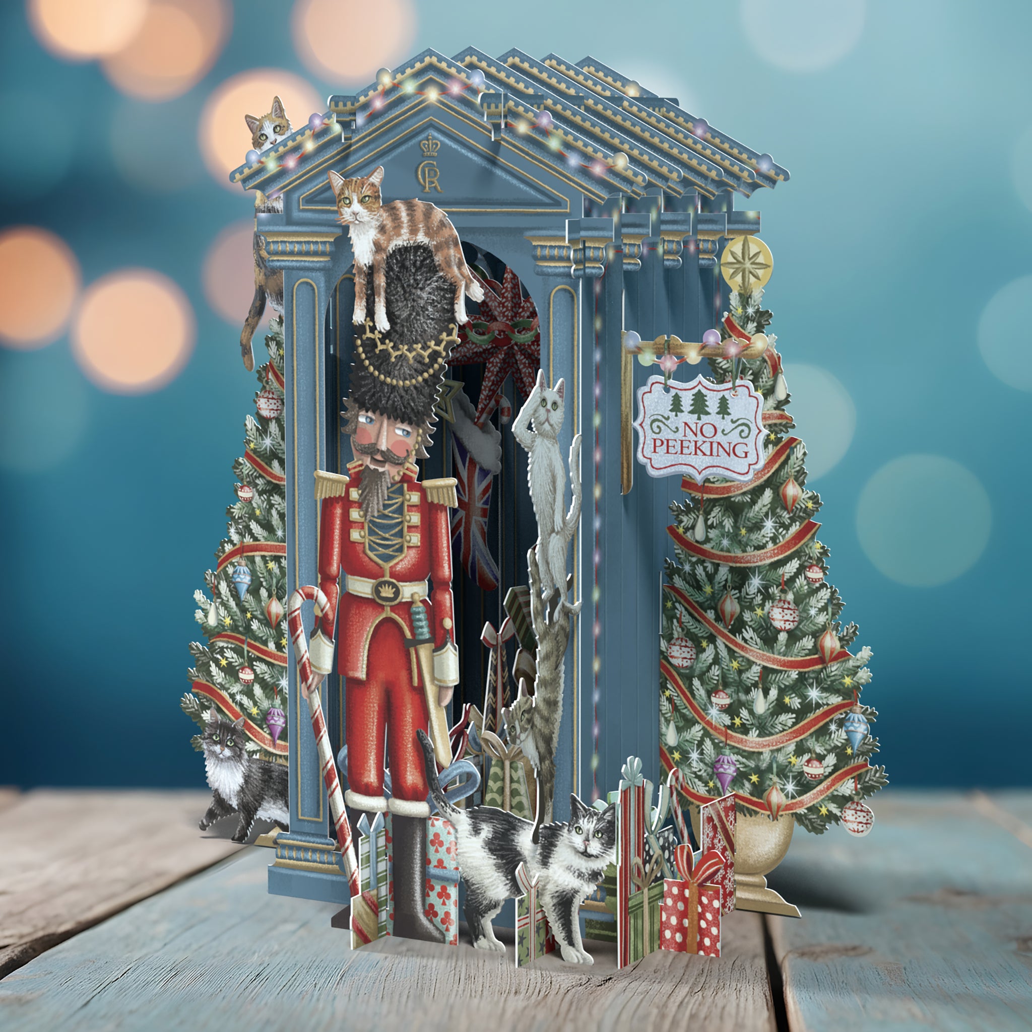 Nutcracker Guard House Pop Up Christmas Card