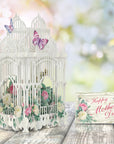 "Mother's Day Flower Cage" - 3D Pop Up Greetings Card