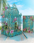 "Mother's Day Tropical Cage" - 3D Pop Up Greetings Card