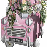 "Mother's Day Pink Flower Car" - 3D Pop Up Greetings Card