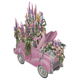 "Mother's Day Pink Flower Car" - 3D Pop Up Greetings Card