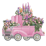 "Mother's Day Pink Flower Car" - 3D Pop Up Greetings Card