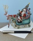 "Santa's Sleigh" - 3D Pop Up Christmas Card