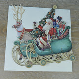 "Santa's Sleigh" - 3D Pop Up Christmas Card