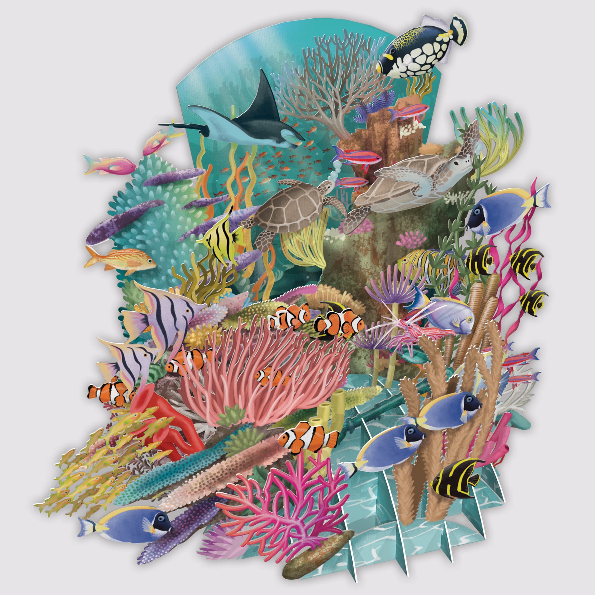 Coral Reef - 3d Pop Up Greetings Card 