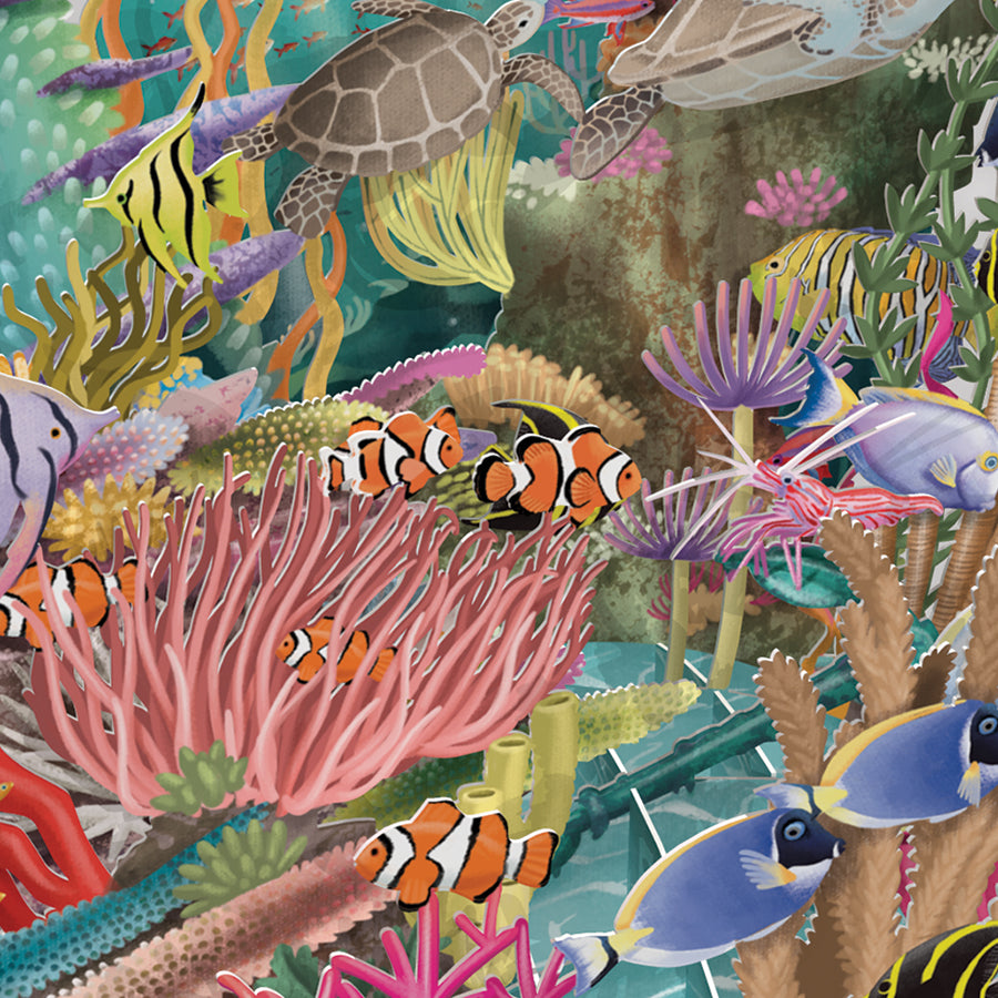 Coral Reef - Top of the World Pop Up Greetings Card