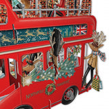 "Santa's Red Bus" - 3D Pop Up Christmas Card