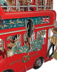 "Santa's Red Bus" - 3D Pop Up Christmas Card