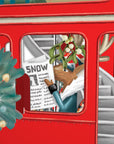 "Santa's Red Bus" - 3D Pop Up Christmas Card